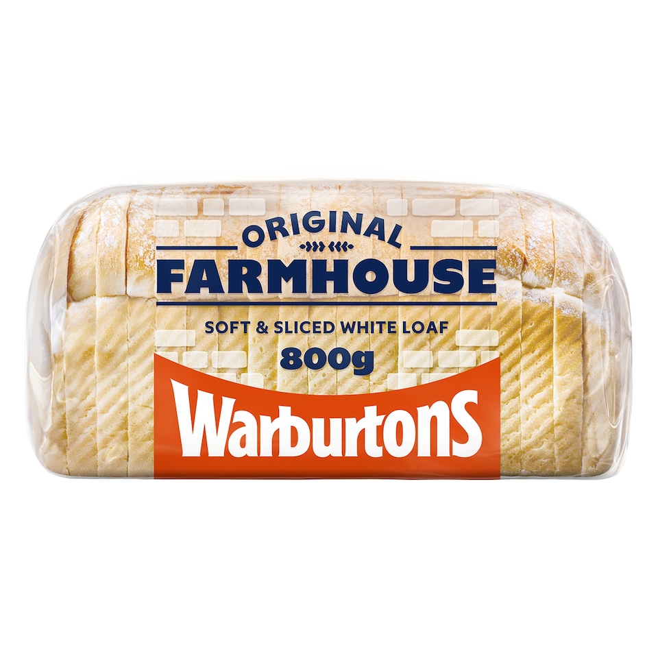 image 1 of Warburtons Farmhouse Thick Sliced White Bread 800g