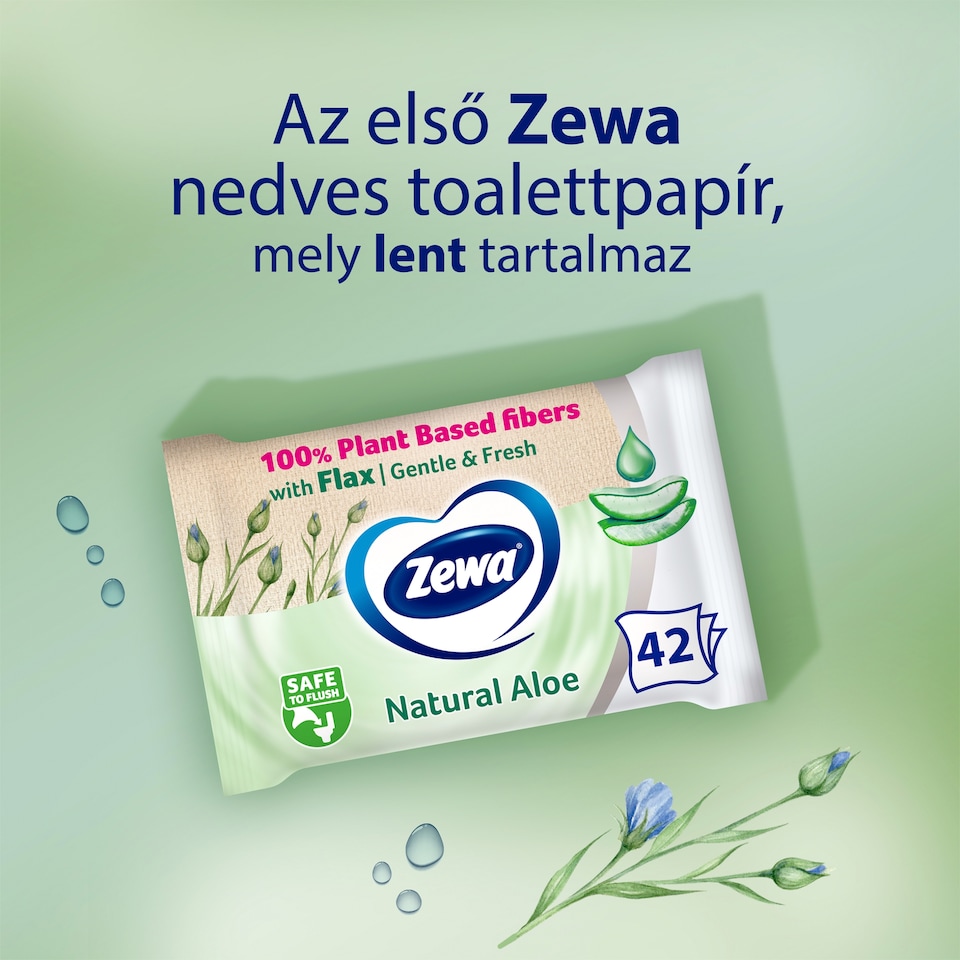 Zewa Aloe Vera nedves toalettpapír 42 db  1. kép