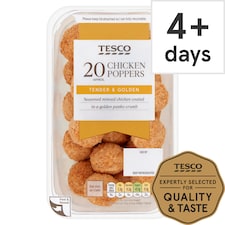 Tesco Chicken Poppers 20 Pack 200g