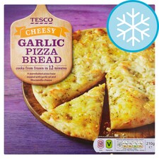 Tesco Garlic & Cheese Pizza Bread 210G