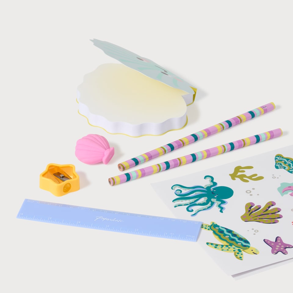 image 1 of Paperchase Stationery Set in reuseable wallet