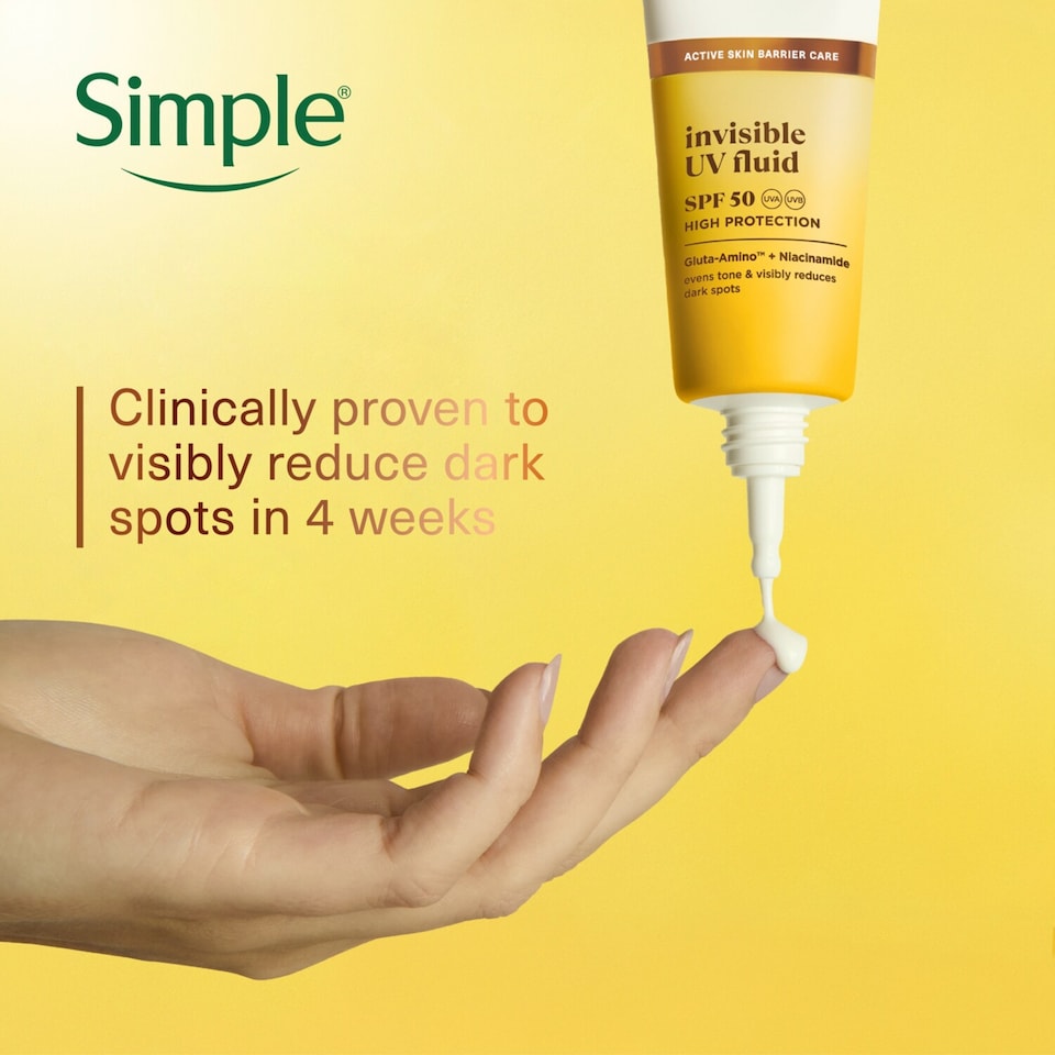 image 1 of Simple Invisible UV Face Fluid SPF 50 40ml