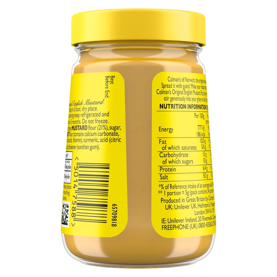 image 1 of Colman's Original English Mustard Jar 170G