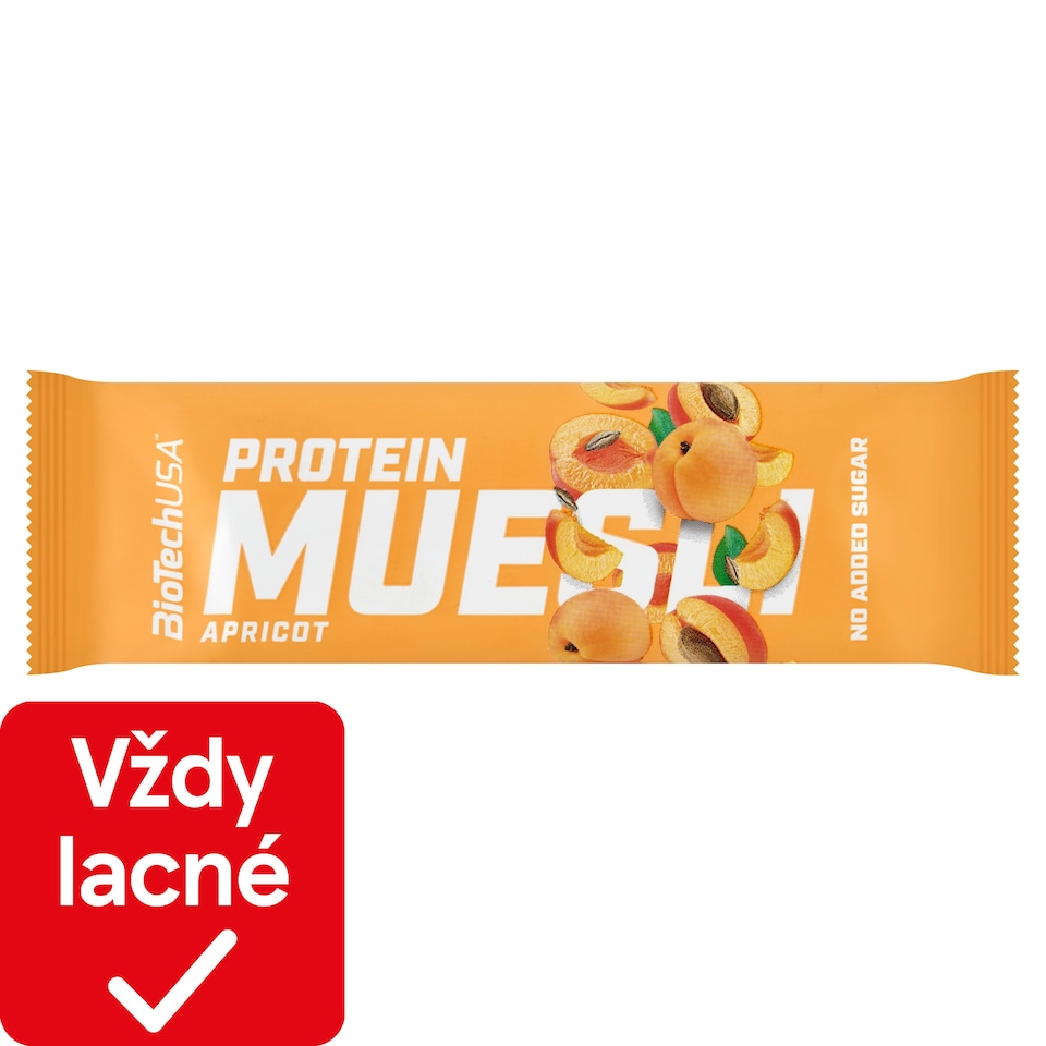 obrázok 1 z BioTechUSA Marhuľová müsli tyčinka s vitamínmi a železom 30 g