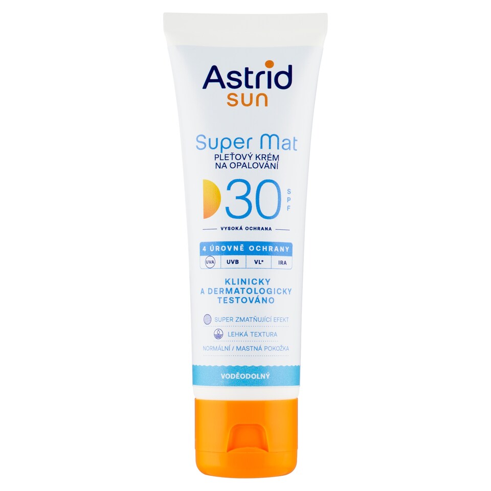 Obrázek 1 pro produkt Astrid Sun Super Mat pleťový krém na opalování SPF 30 50ml