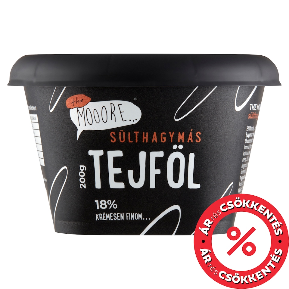The Mooore sülthagymás tejföl 18% 200 g
