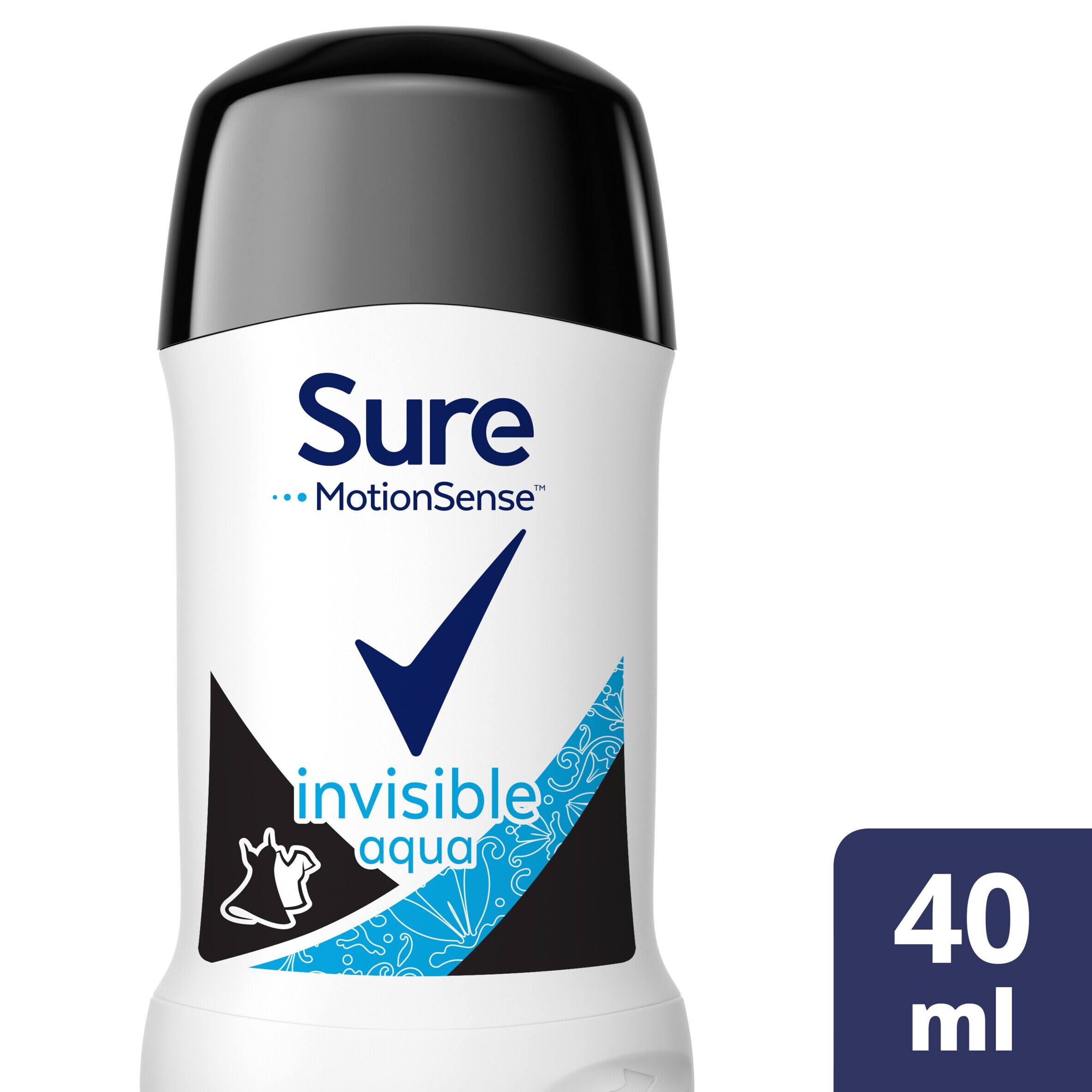 Sure Women Crystal Invisible Aqua Stick Antiperspirant Deodorant 40Ml