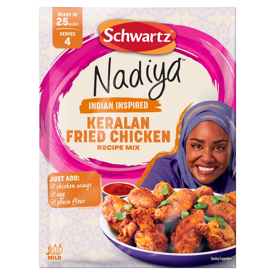 Schwartz Nadiya Keralan Fried Chicken Recipe Mix 35g