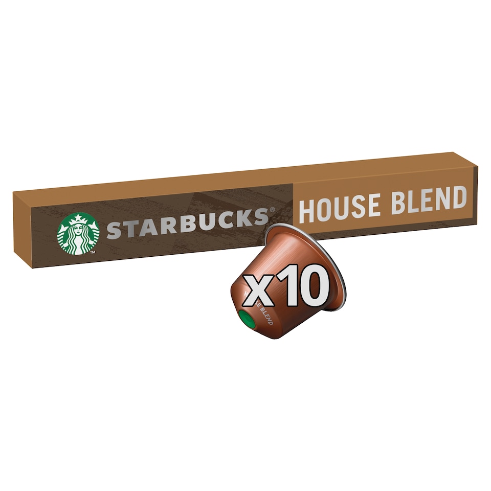image 1 of Starbucks by Nespresso House Blend Lungo Coffee Pods x10 57g