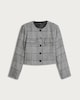 image 4 of F&F Check Cropped Jacket in Black