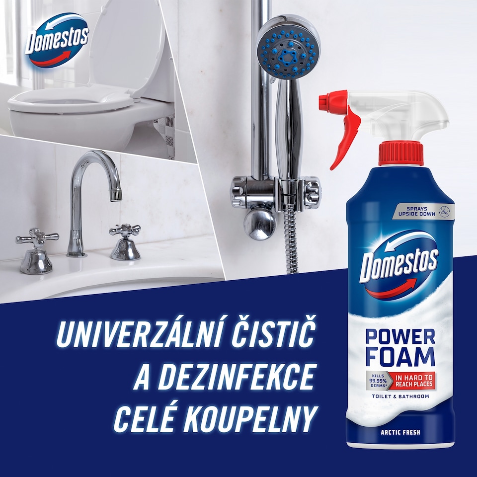 Obrázek 1 pro produkt Domestos Power Foam Arctic Fresh 435ml