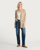 image 2 of F&F Patch Pocket Open Front Cardigan with Wool in Mink