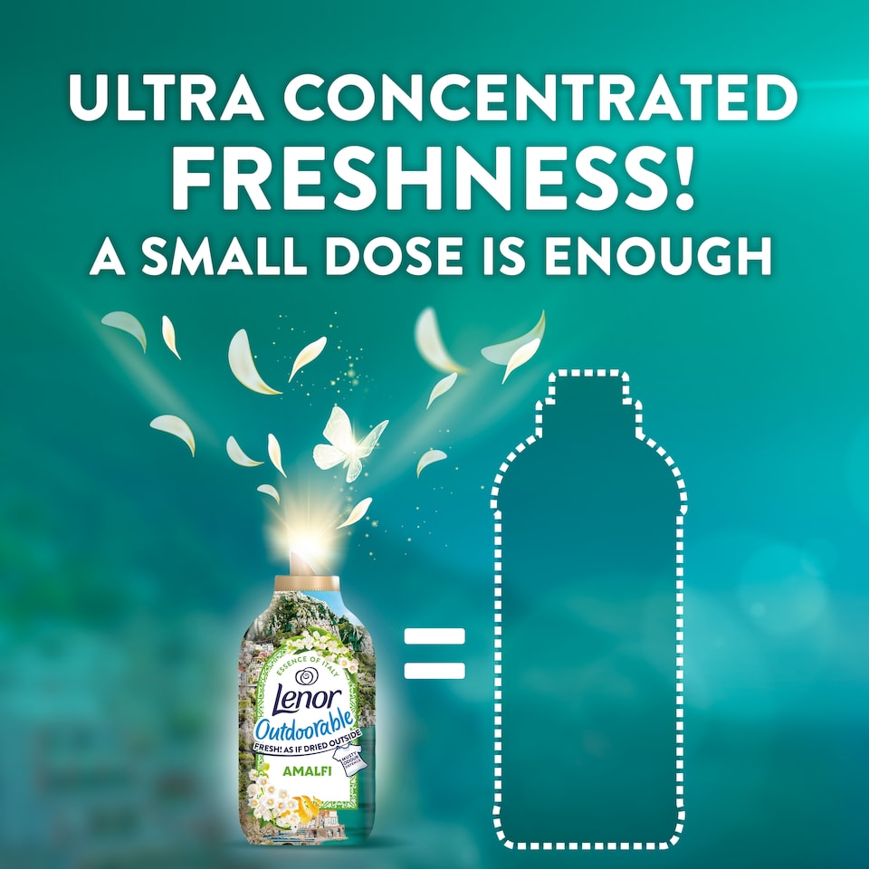 image 1 of Lenor Outdoorable Fabric Conditioner Amalfi Lemon & Lily of the Valley 53w 742ml