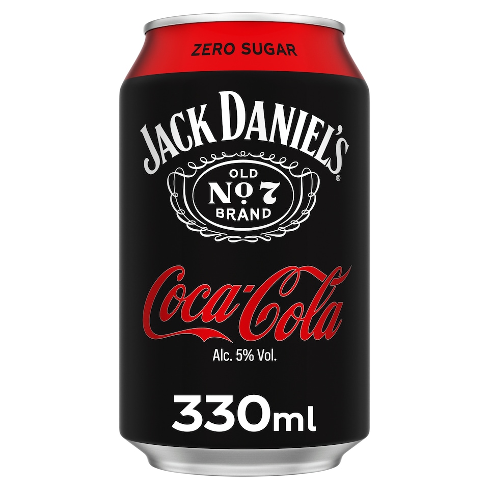 Jack Daniel's Whiskey & Coca-Cola Zero Sugar 330Ml