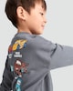 image 3 of Disney Cars Cotton Rich Race Ready Print Sweatshirt in Grey