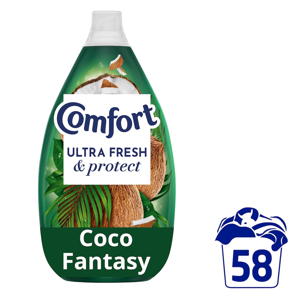 image 1 of Comfort Ultra Fresh & Protect Fabric Conditioner Coco Fantasy 58 Washes 870ml