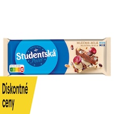 ORION Študentská pečať Milk and White Chocolate with Peanuts, Raisins and Jelly 90 g