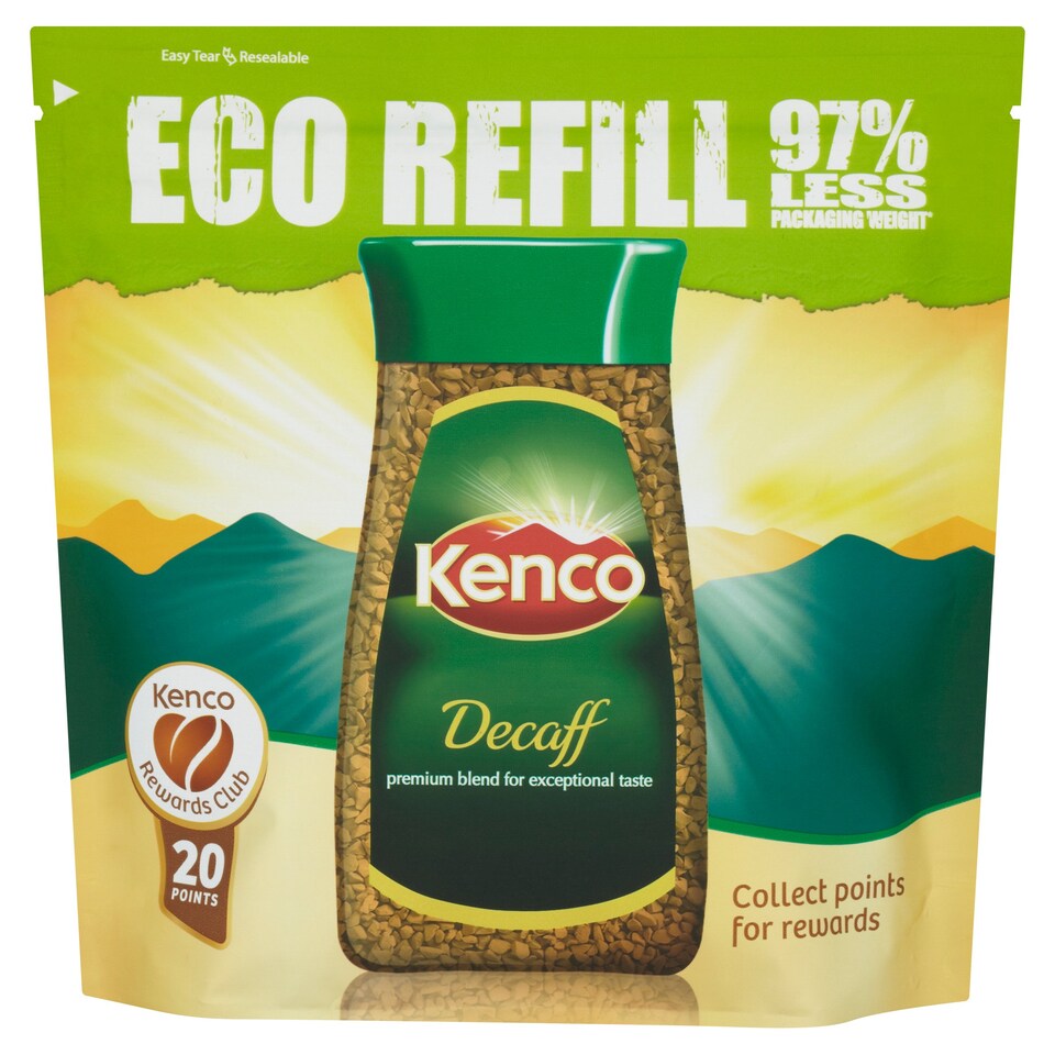 Kenco Decaffeinated Instant Coffee Refill 150G