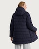 image 3 of F&F Padded Hooded Shower Resistant Coat in Navy
