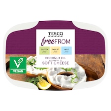 Tesco Free From Coconut Oil Alternative To Soft Cheese 170G