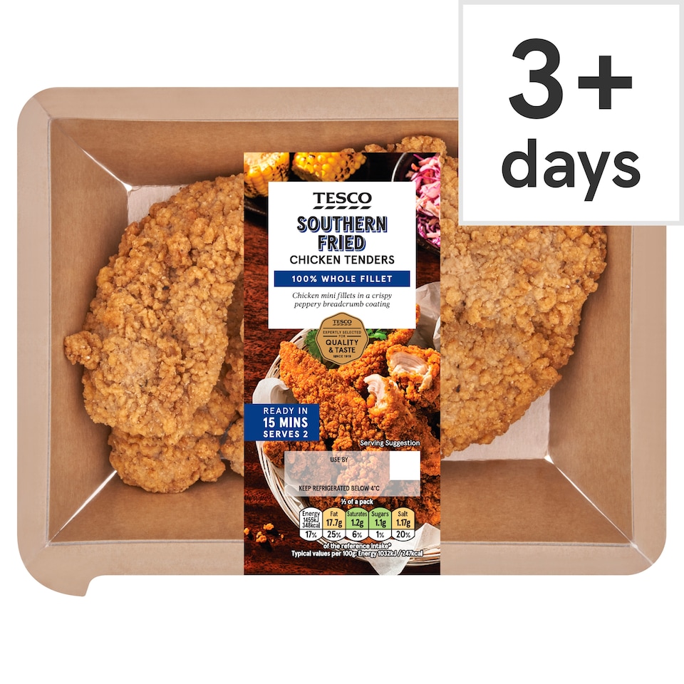 Tesco Southern Fried Chicken Tenders 305g (C)
