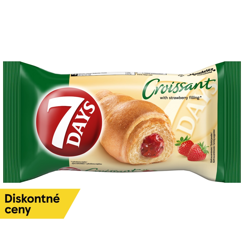 image 1 of 7 Days Croissant with Strawberry Filling 60 g