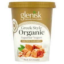 Glenisk Organic Grk/Style Salted Caramel 450G