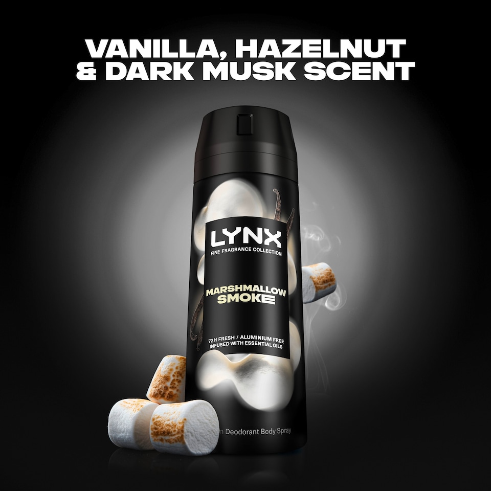 image 1 of Lynx Marshmallow Smoke 72h Fine Fragrance Premium Deodorant for Men 150ml
