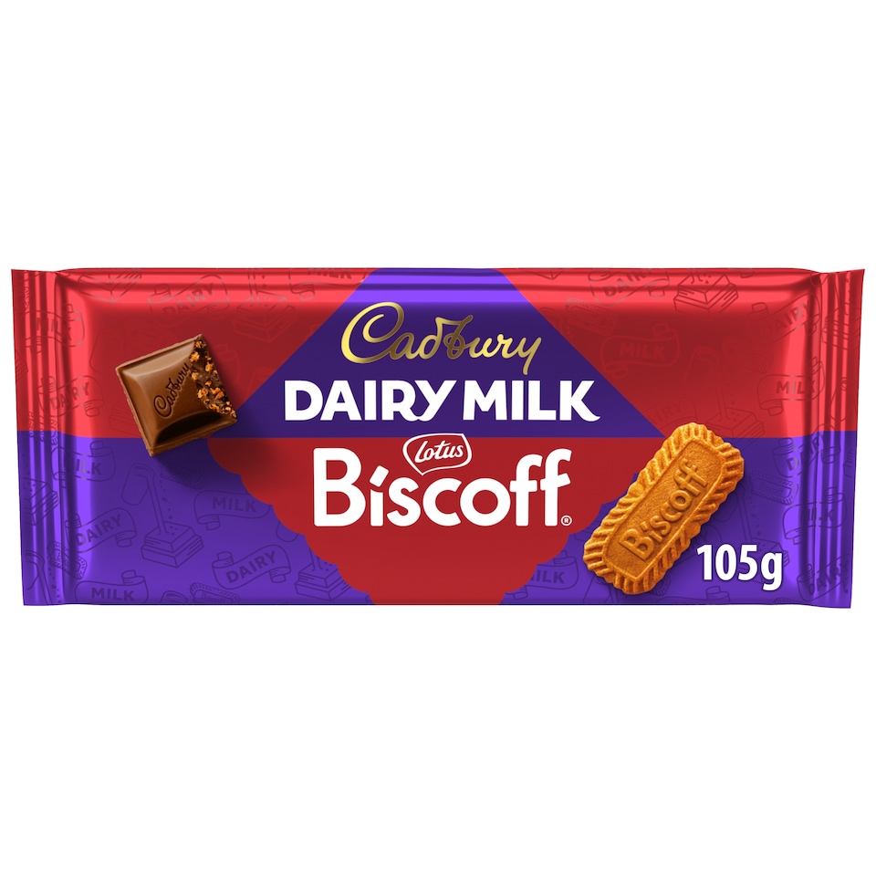Cadbury Dairy Milk Biscoff Chocolate Bar 105g