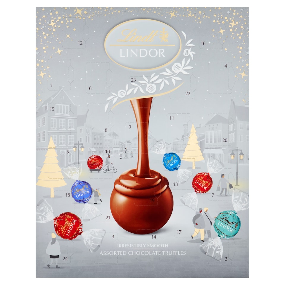 image 1 of Lindt Lindor Silver Advent 233g 