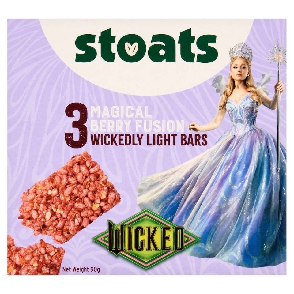 Stoats 3 Magical Berry Wickedly light fusion bars 3x30g 
