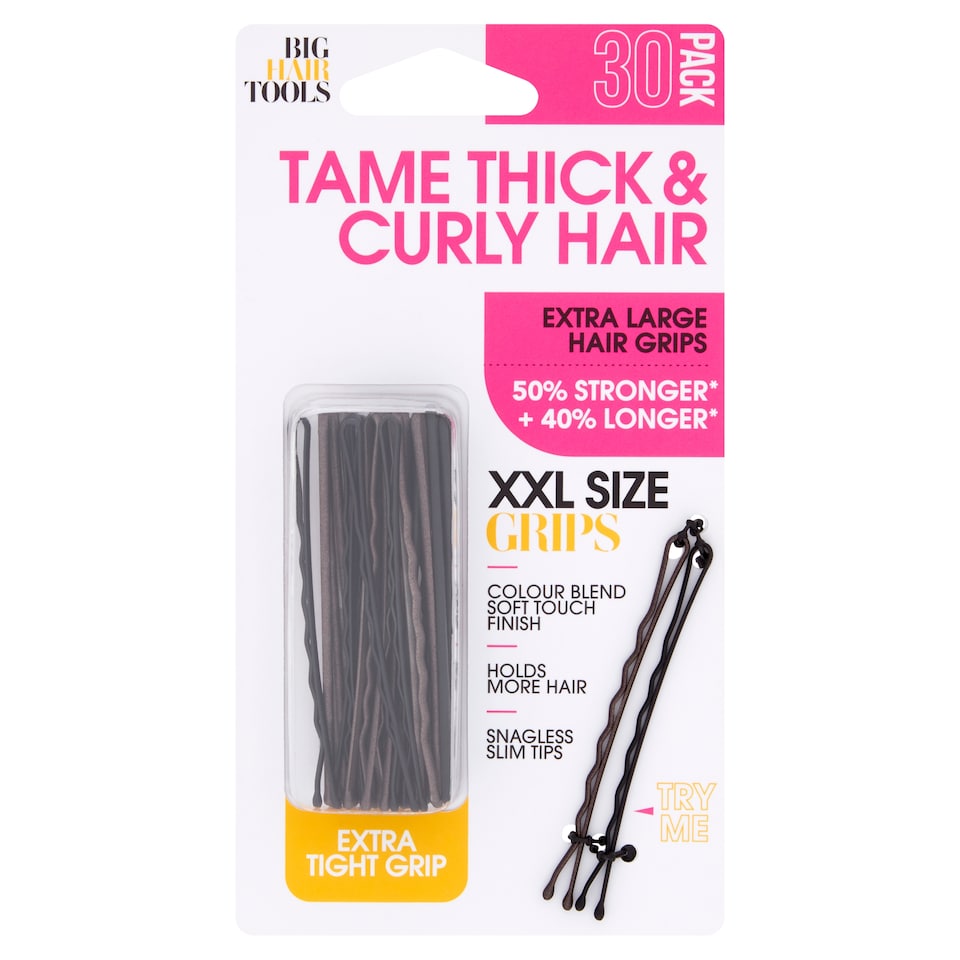 Big Hair Tools Extra Large Hair Grips 30 Pack