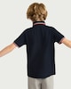 image 2 of F&F Boys Pure Cotton Tipped Polo Shirt in Navy