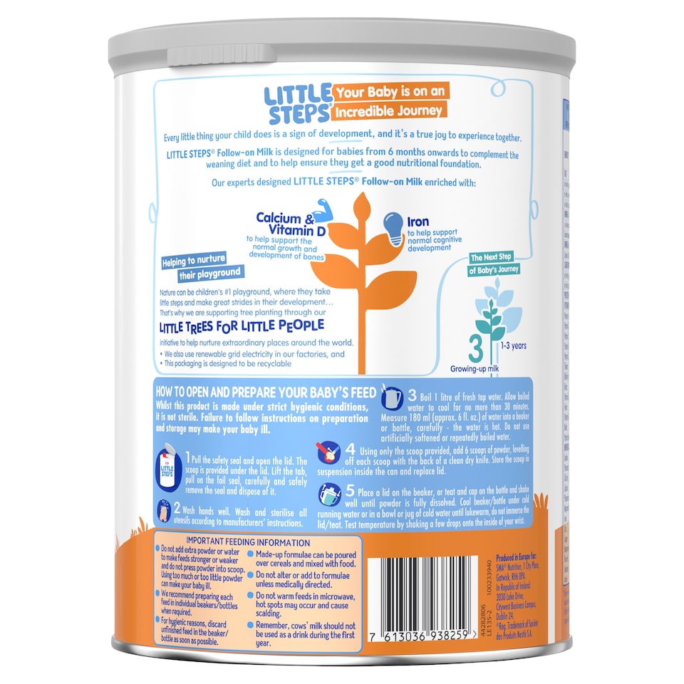 image 1 of Little Steps Follow On Baby Milk Formula Powder 6+ months 800g