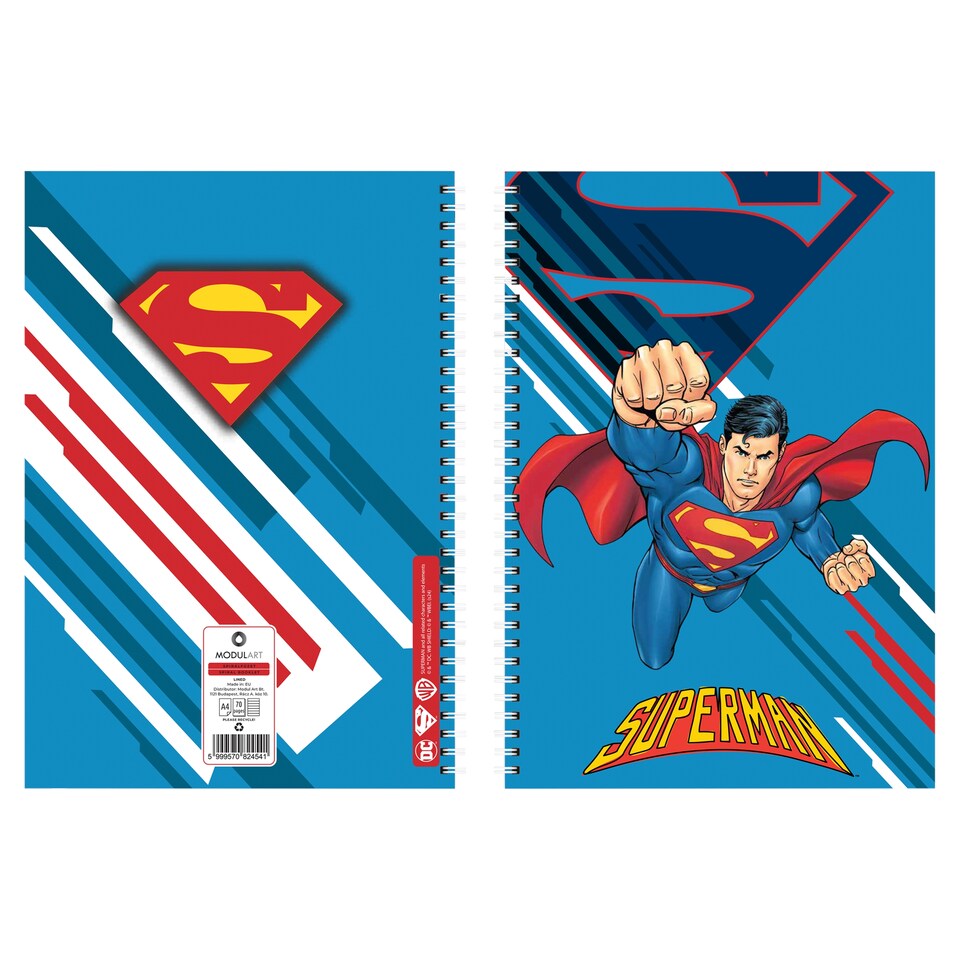 Superman/Batman spirálfüzet A4 70 lap