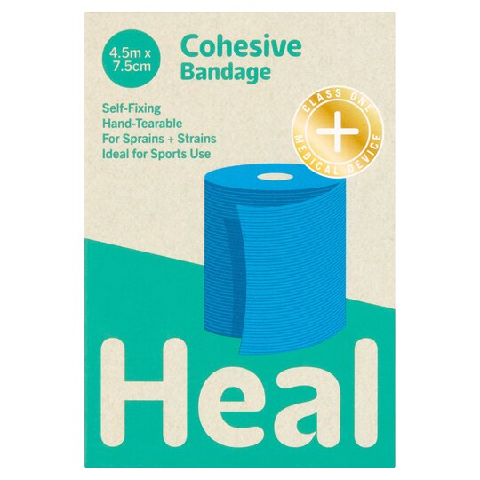 Heal Cohesive Bandage 4.5M X 7.5Cm Tesco Groceries