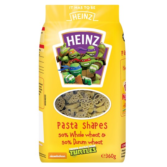 Heinz Turtles Dry Pasta Shapes 360G Tesco Groceries