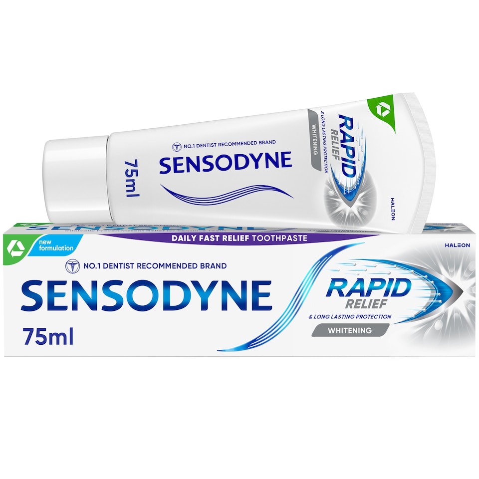 image 1 of Sensodyne Rapid Relief Whitening Sensitive Toothpaste 75ml