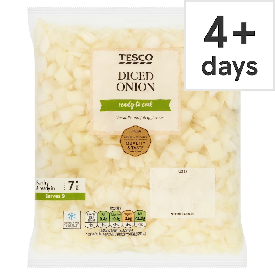 Tesco Diced Onion 400G