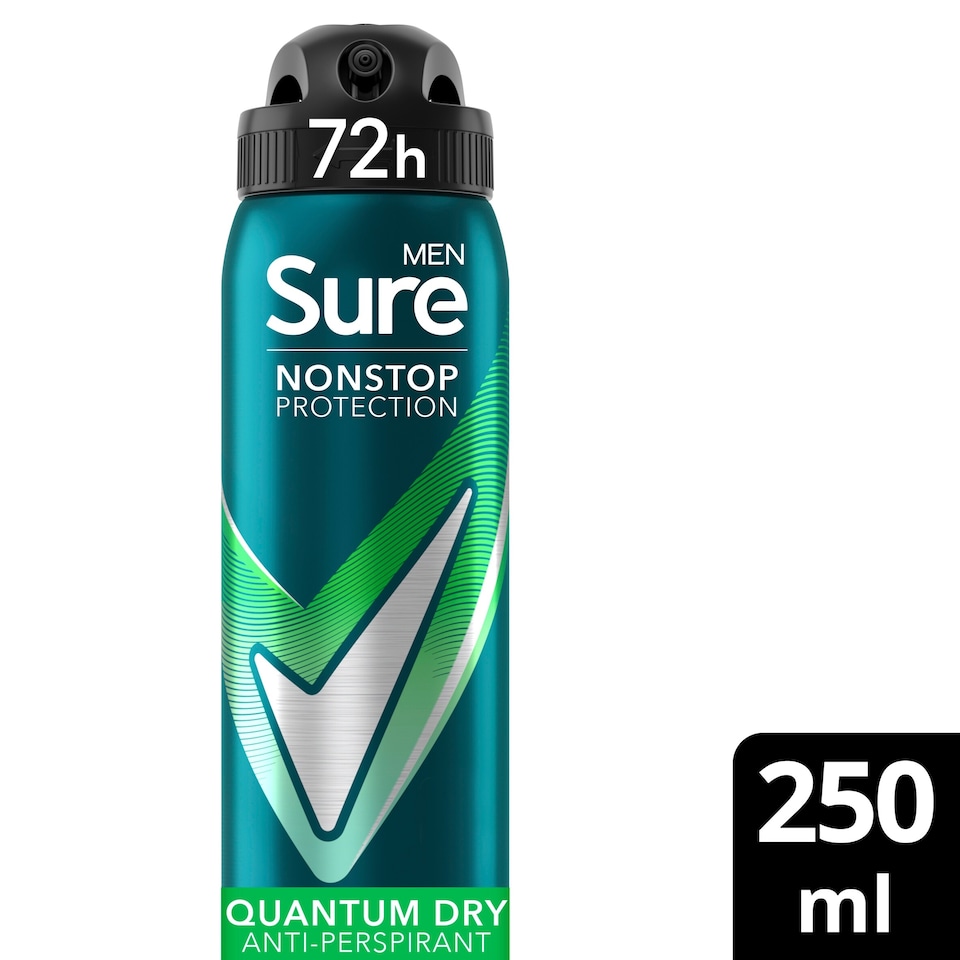 image 1 of Sure Men Nonstop Protection Quantum Dry A/Pspirnt 250Ml