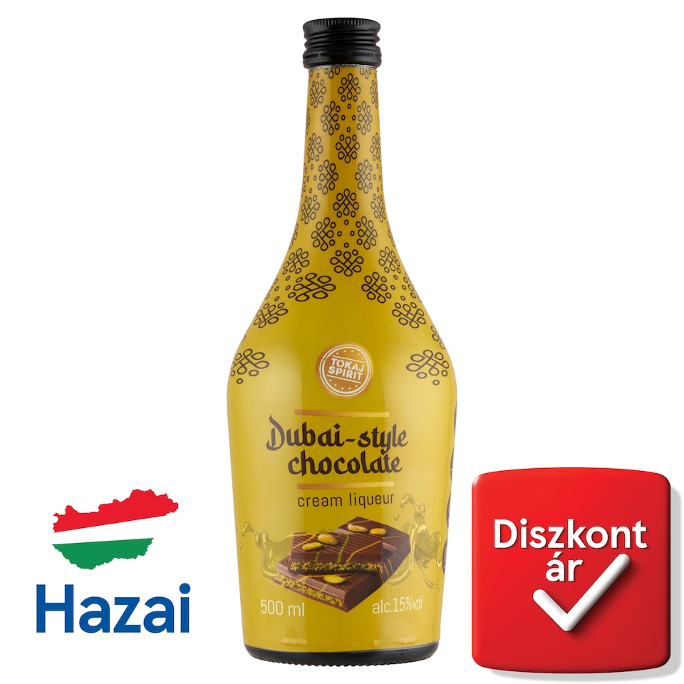 Tokaj Spirit Dubai csokoládé ízű krémlikőr 15% 500 ml  1. kép