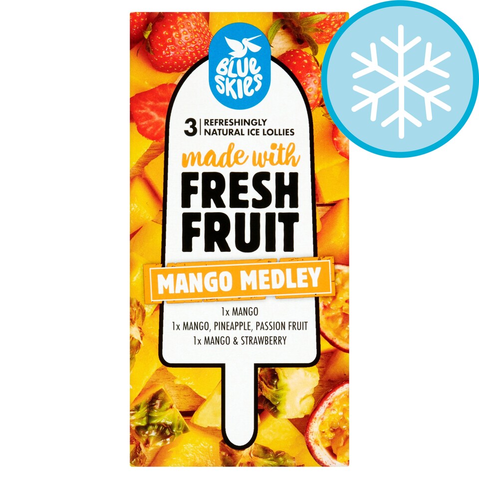Blue Skies Mango Medley Lollies 3x70ml