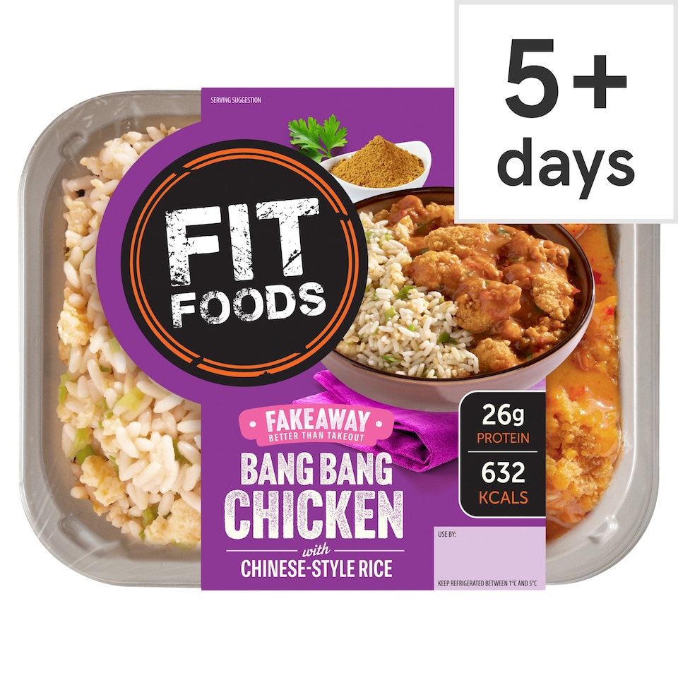 Fit Foods Bang Bang Chicken with Chinese Style Rice 400g