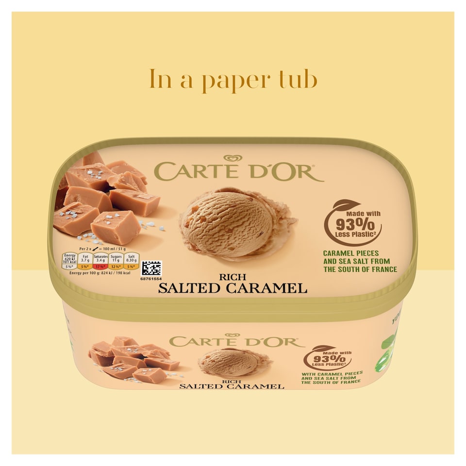 image 1 of Carte D'or Salted Caramel Ice Cream Tub 900ml