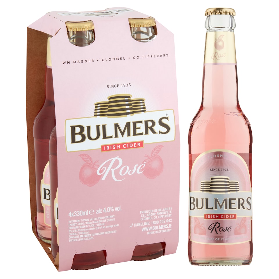 image 1 of Bulmers Rose 4X330ml