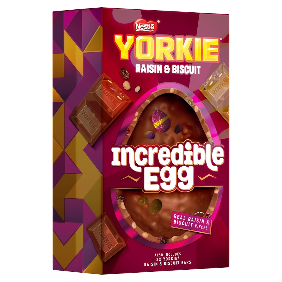 image 1 of Yorkie Raisin & Biscuit Incredible Egg 388g