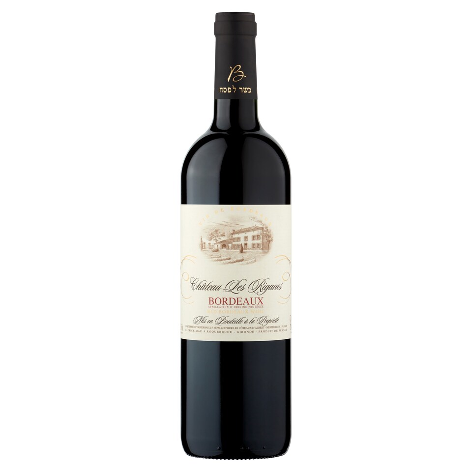 Chateau Les Riganes Red Bordeaux Wine 750ml