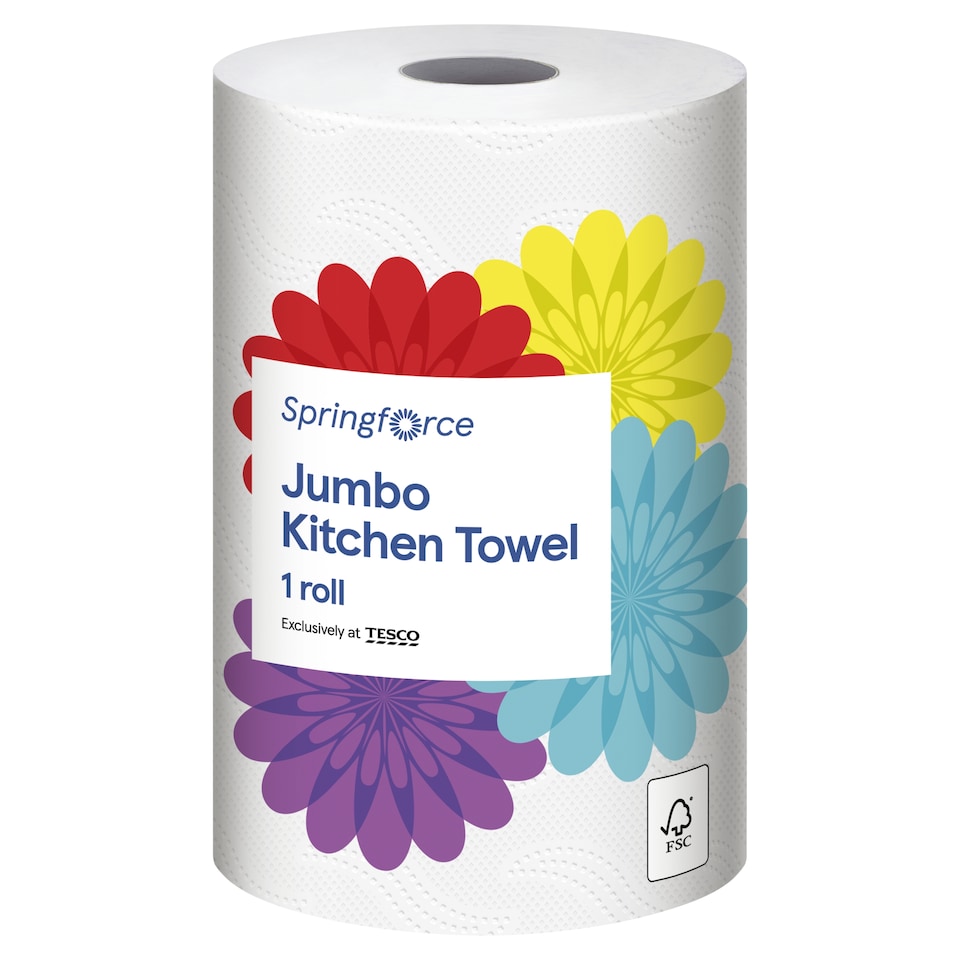 Springforce Jumbo Kitchen Towel 1 Roll 
