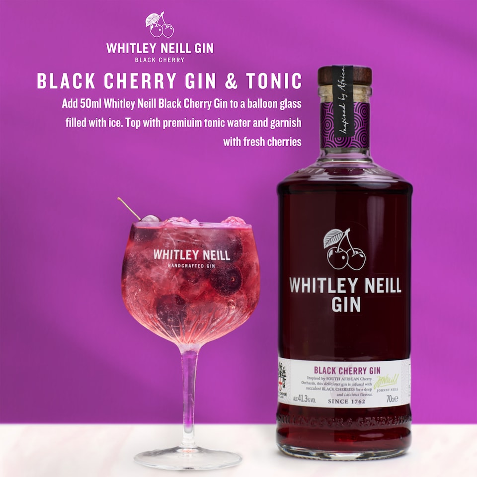 image 1 of Whitley Neill Black Cherry Gin 70Cl