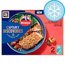 Birds Eye Captain's Discoveries 2 Focaccia Crumb Mediterranean Fish Fillets 220g